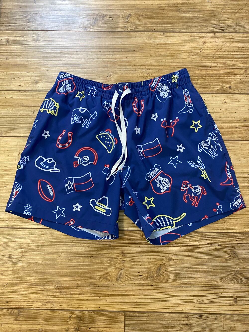 Chubbies TX Charms Swim Trunks Men's Size Medium 5.5" inseam